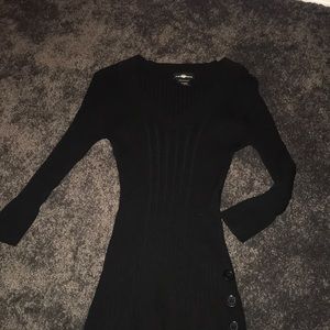 Form Fitting Black Sweater